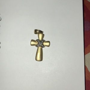 14 Karat Gold Cross Charm